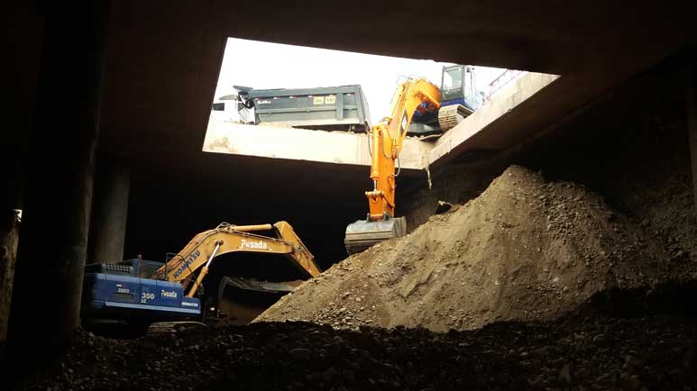 excavación linea 2 metro de lima Peru