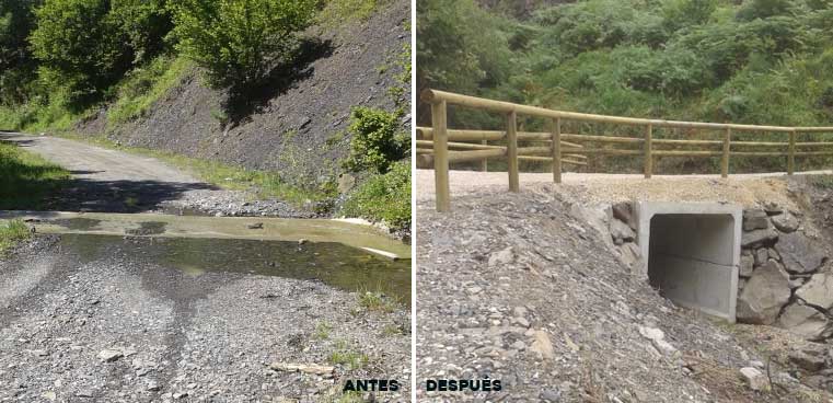 obra de paso en Parana Asturias