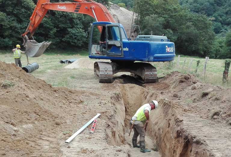 excavación de zanjas