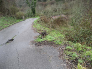 reparación hundimientos carretera