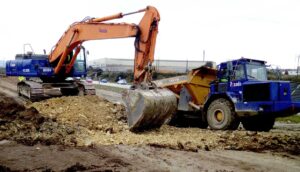 excavación movimiento de tierras accesos Musel Gijón