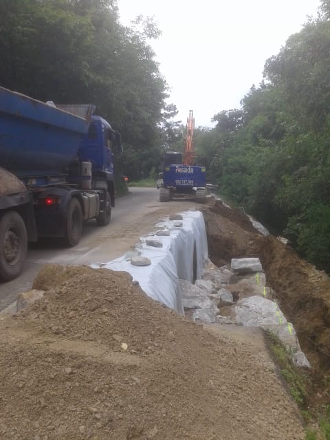 reparacion de hundimiento en carretera